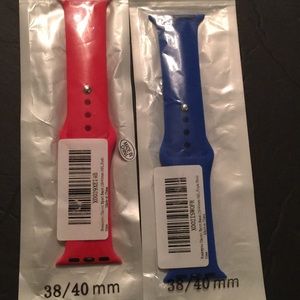 Watch bands fits 40 mm red and blue